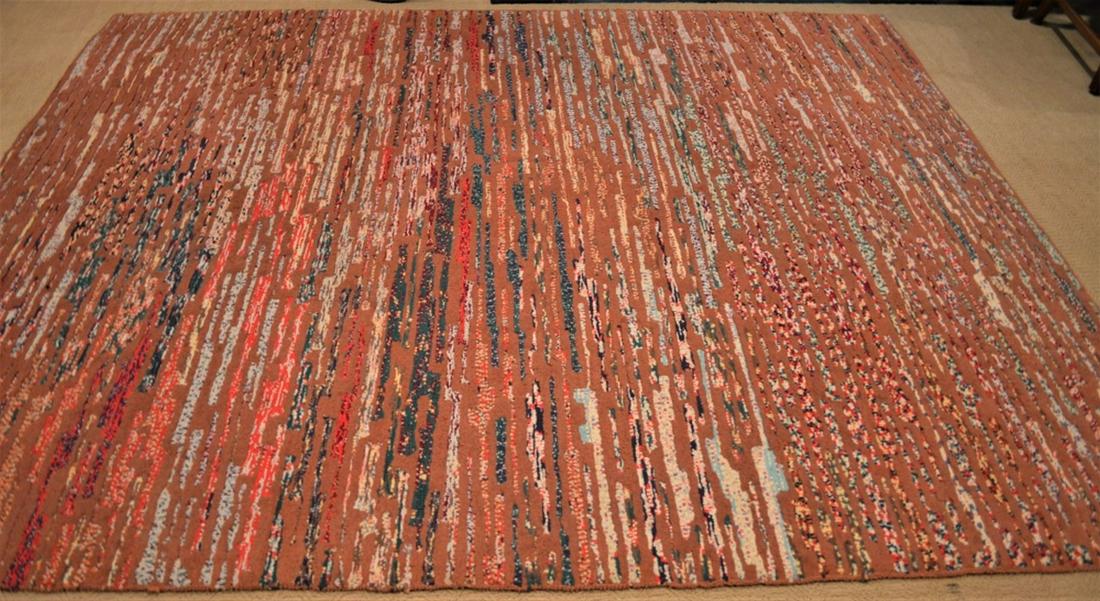 SPECTACULAR MCM MIXED TECHNIQUE VINTAGE CARPET RUG (1 of 10)