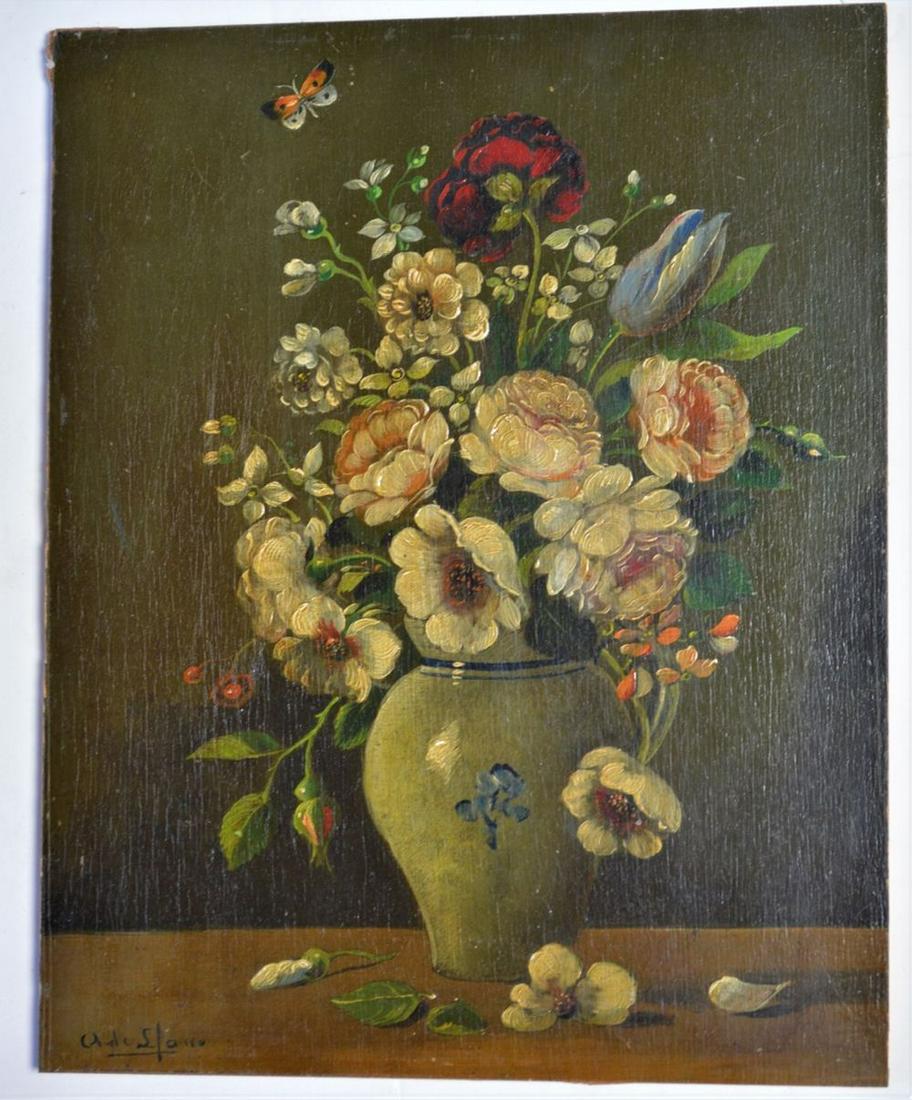 OLD MASTER STYLE STILL LIFE PAINTING SIGNED (1 of 6)