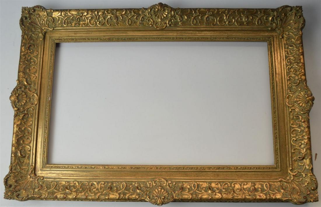VERY FINE NEWCOMB MACKLIN GILT FRAME: Newcomb-Macklin French style gilt frame. Frame is in excellent condition and is a very good example of fine frame making. Perfect for just about any painting. Measures: 21" x 31" exterior - 14 1/4" x