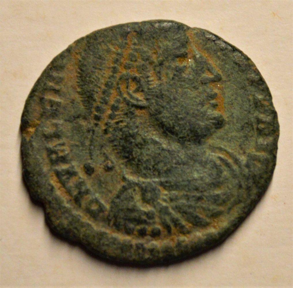 ANCIENT ROMAN COIN IMPERIAL BYZANTINE VALENTINIAN: Ancient Roman era coin. From the Imperial / Byzantine era and of Gaullic origin (Arles Mint). Circa 364-375 AD. Valentinian I.