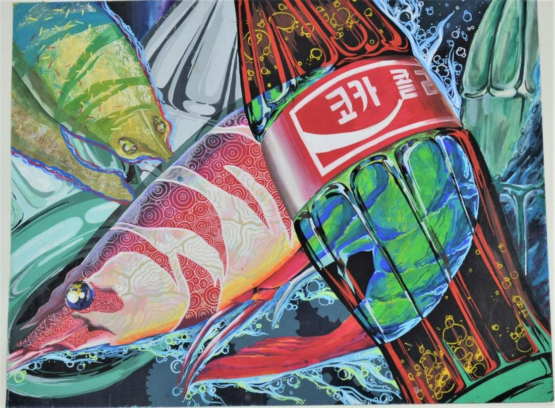 MODERN ANIME MANGA TYPE ORIGINAL PAINTING (1 of 7)