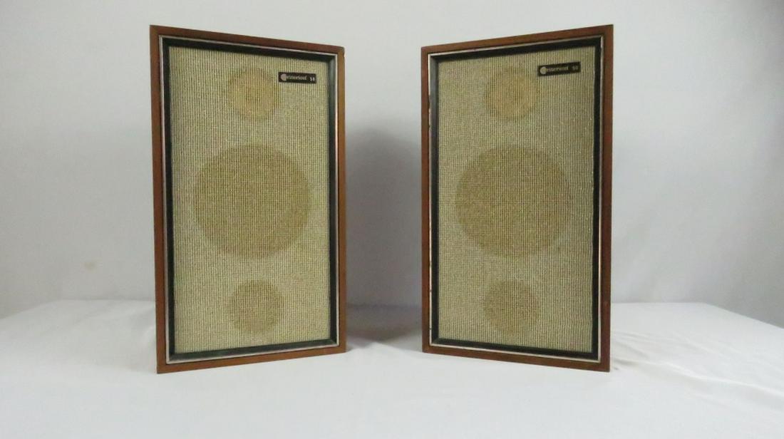 VINTAGE PAIR OF CRITERION 50 STEREO SPEAKERS (1 of 7)