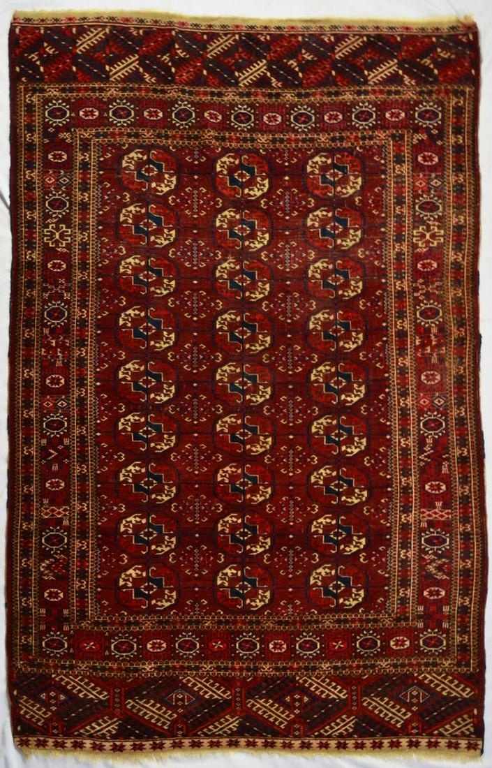 ANTIQUE TEKKE TURKMAN RUG CARPET (1 of 6)