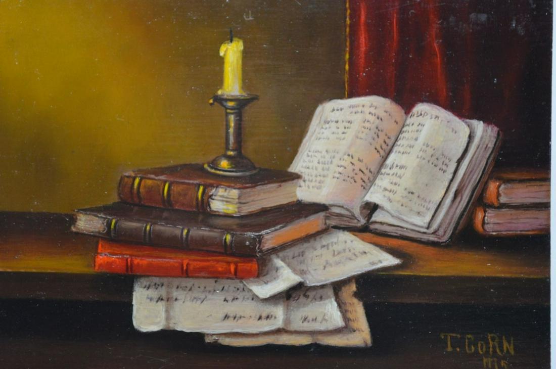 OLD MASTER STYLE STILL LIFE PAINTING SIGNED (1 of 5)