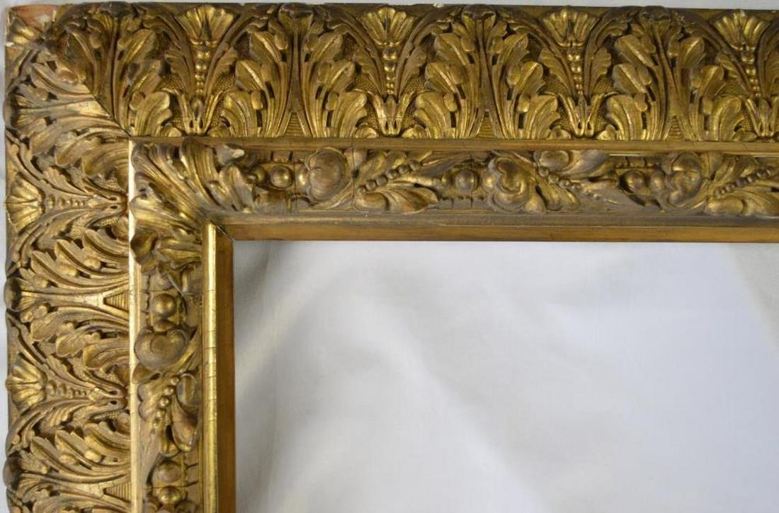 FINE ANTIQUE GILT PAINTING FRAME (1 of 8)