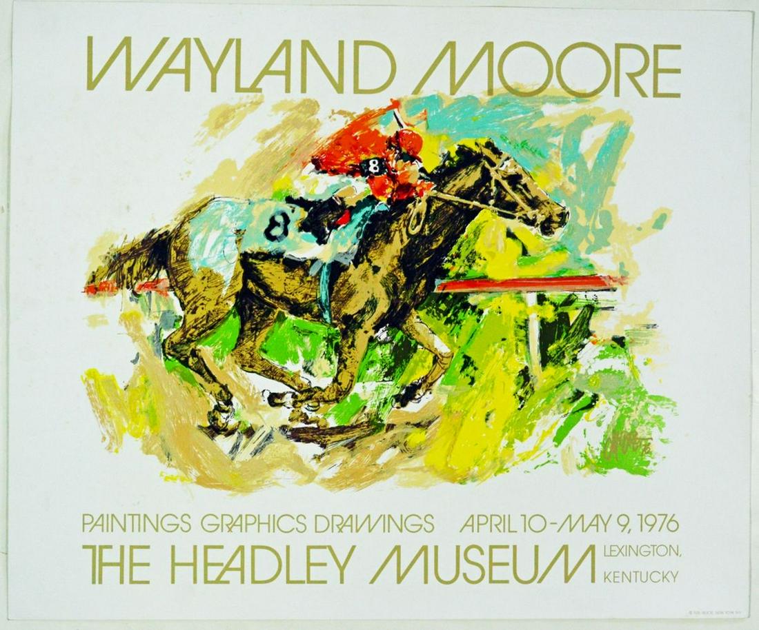 WAYLAND MOORE HEADLEY EXHIBITION HORSE RACE SIGNED (1 of 11)
