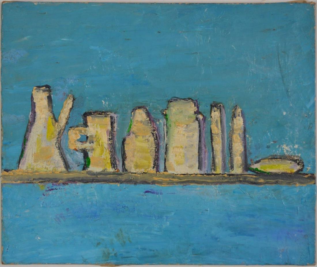 FRENCH SCHOOL MODERNIST STILL LIFE PAINTING SIGNED (1 of 5)