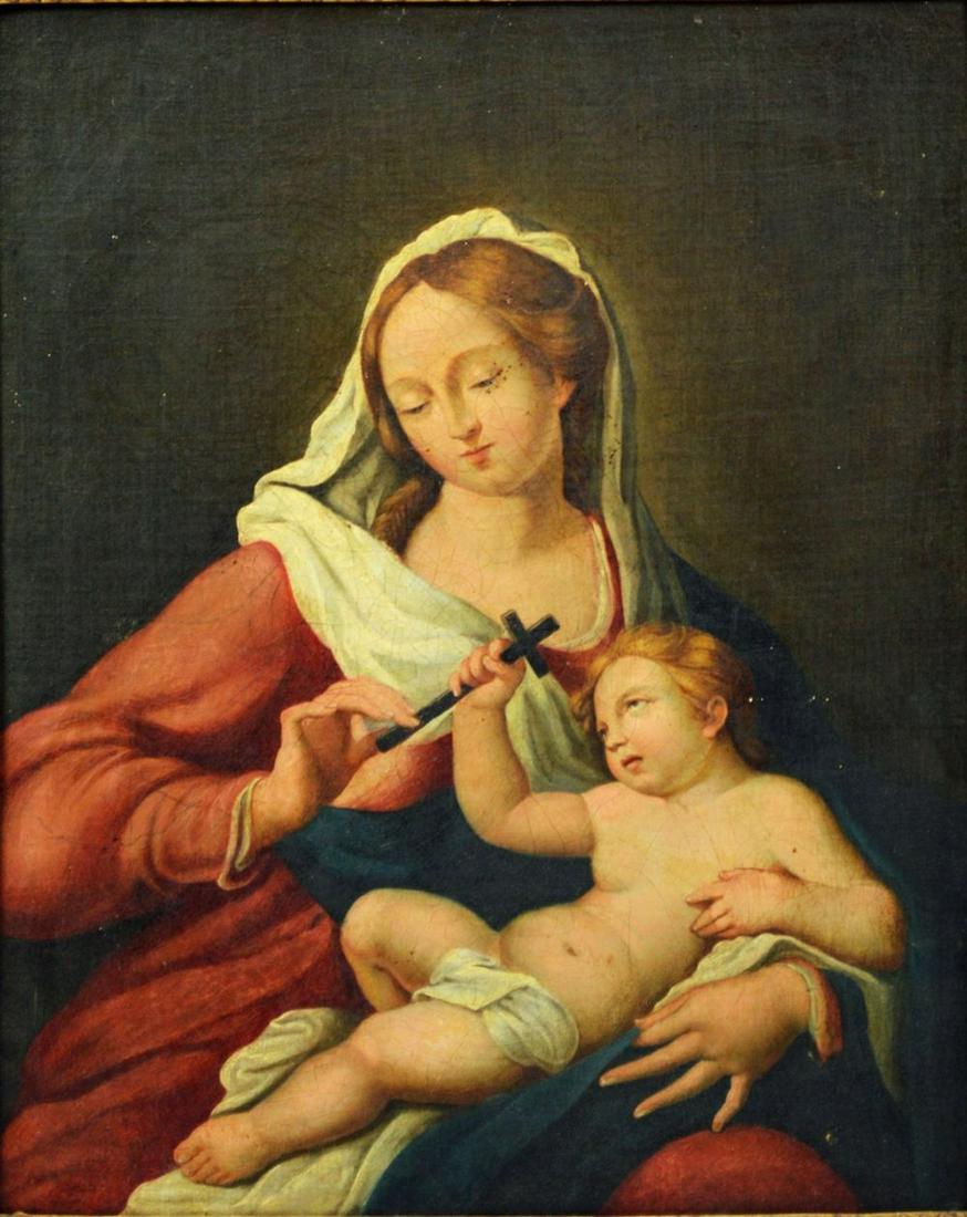 OLD MASTER PAINTING MADONNA & CHILD (1 of 11)