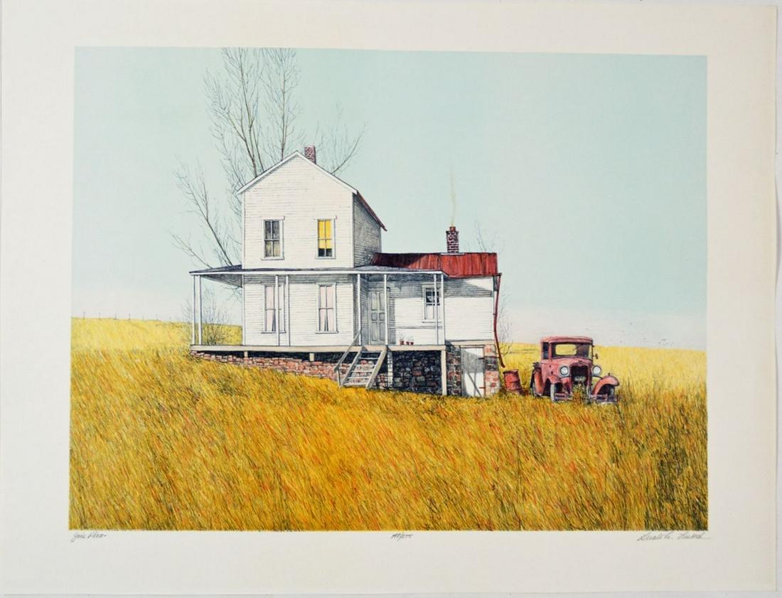 GERALD LUBECK (NJ/VT 1942-2019) LITHOGRAPH SIGNED (1 of 10)