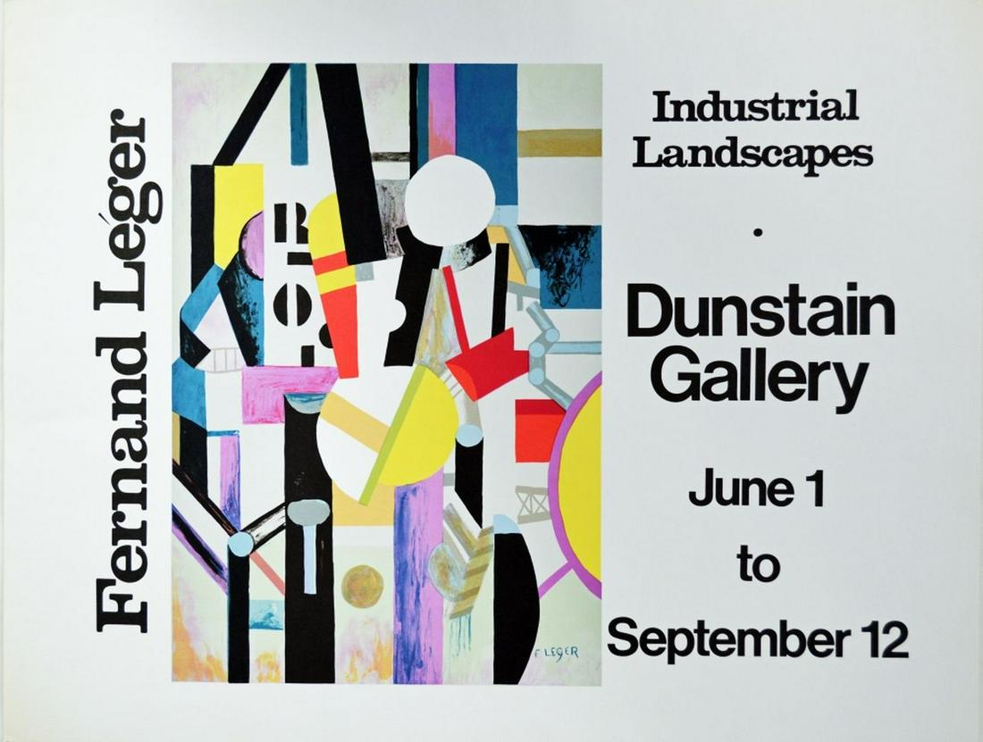 FERNAND LEGER EXHIBITION POSTER DUNSTAIN GALLERY (1 of 5)