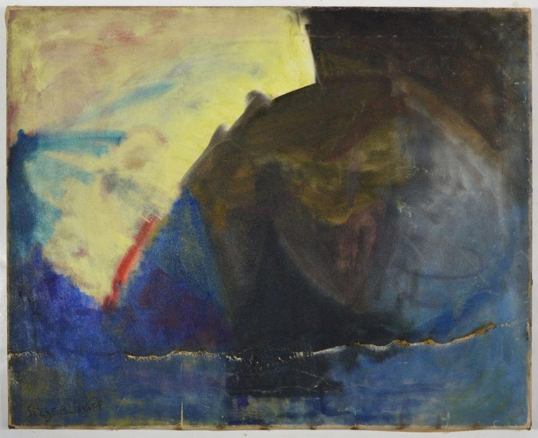 ABSTRACT PAINTING SIGNED SERGE POLIAKOFF (1 of 7)