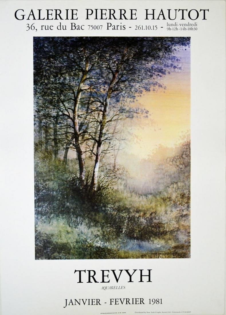 TREVYH FRENCH EXHIBITION POSTER GALERIE HAUTOT (1 of 8)
