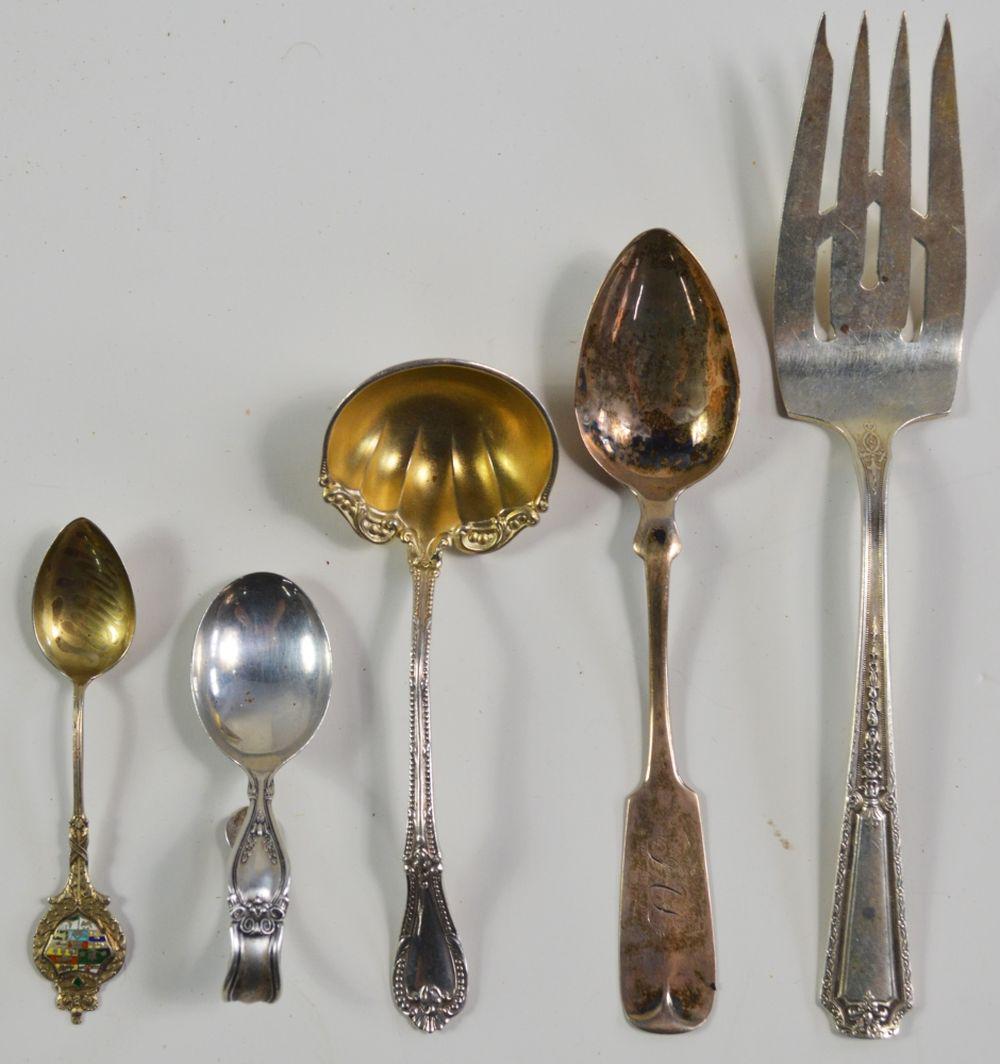 5 PIECES STERLING SILVER SERVING & FLATWARE (1 of 6)