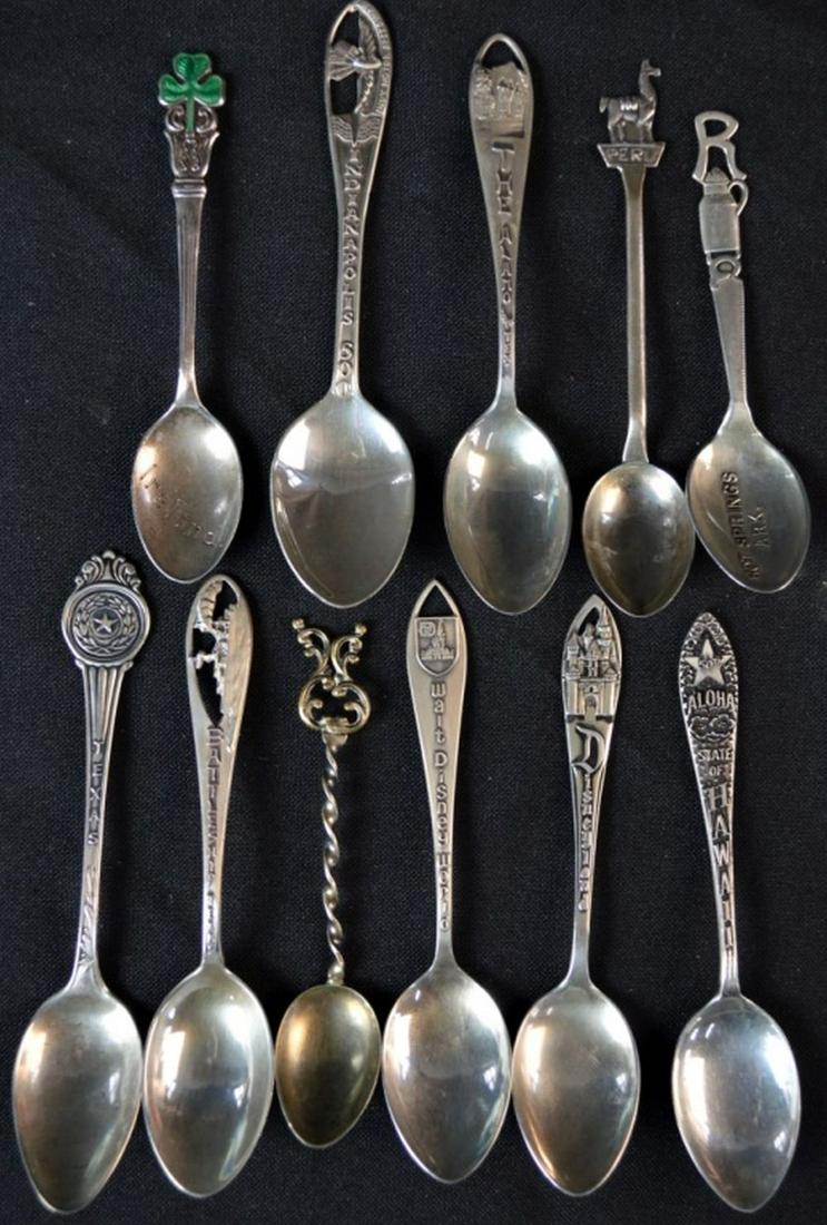 11 STERLING SILVER SOUVENIR SPOONS (1 of 9)