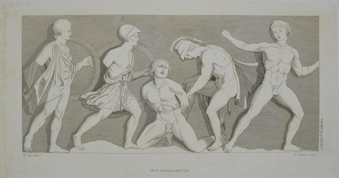 LOT ANTIQUE 18TH C ETCHINGS / ENGRAVINGS (1 of 9)
