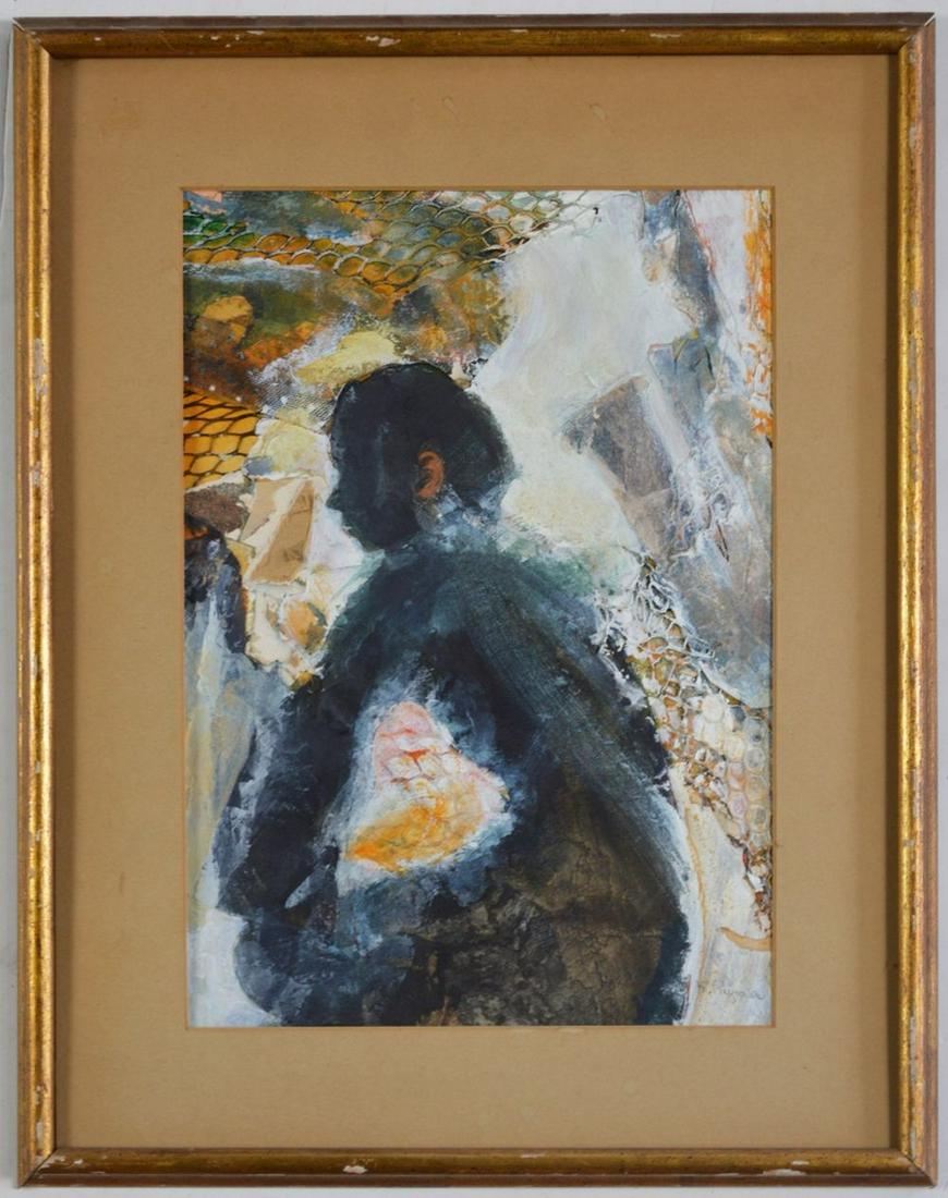 ABSTRACT EXPRESSIONIST SIGNED PAINTING (1 of 7)