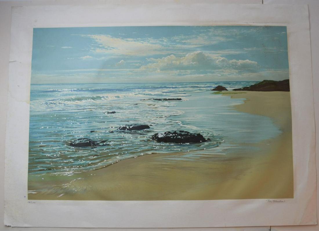 PETER ELLENSHAW 1913-2007 OCEAN LITHOGRAPH SIGNED (1 of 6)