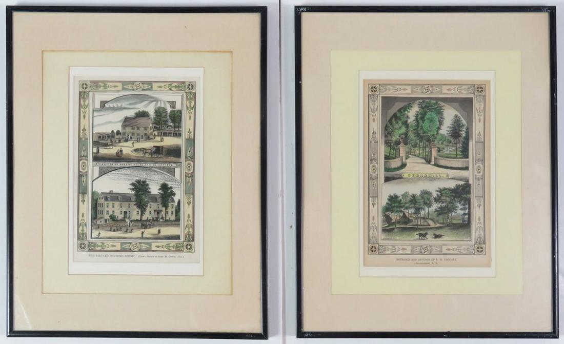 (2) VINTAGE POUGHKEEPSIE NY FRAMED PRINTS (1 of 10)