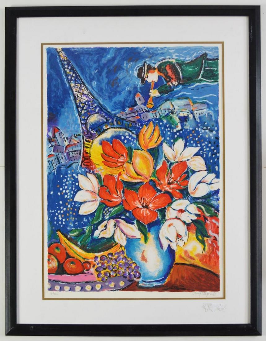 ZAMY STEYNOVITZ 1951-2000 SIGNED # PARIS SERIGRAPH (1 of 7)