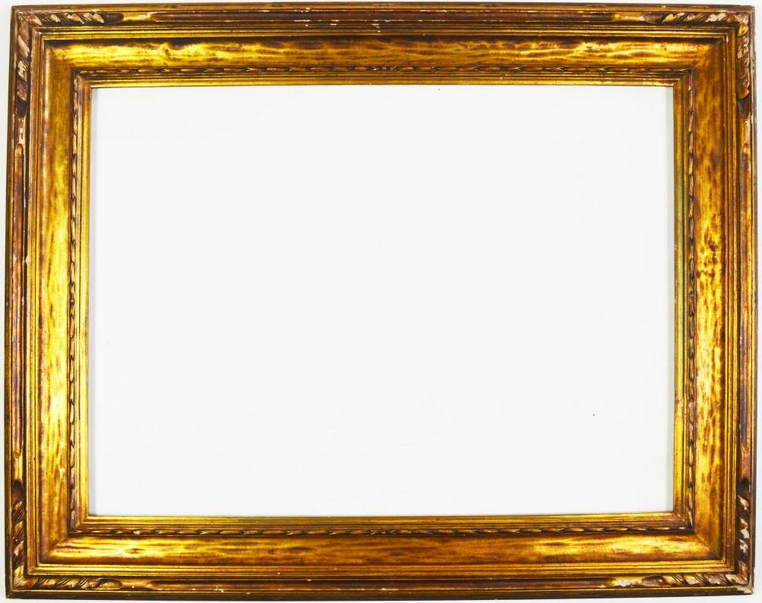 ANTIQUE CARVED & GILT PAINTING FRAME (1 of 8)