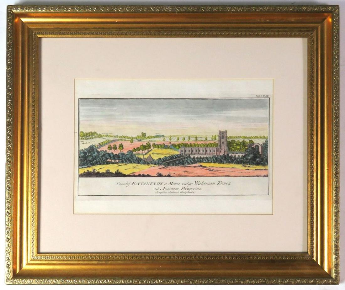 18TH CENTURY ENGLISH ENGRAVING IN GILT FRAME (1 of 6)