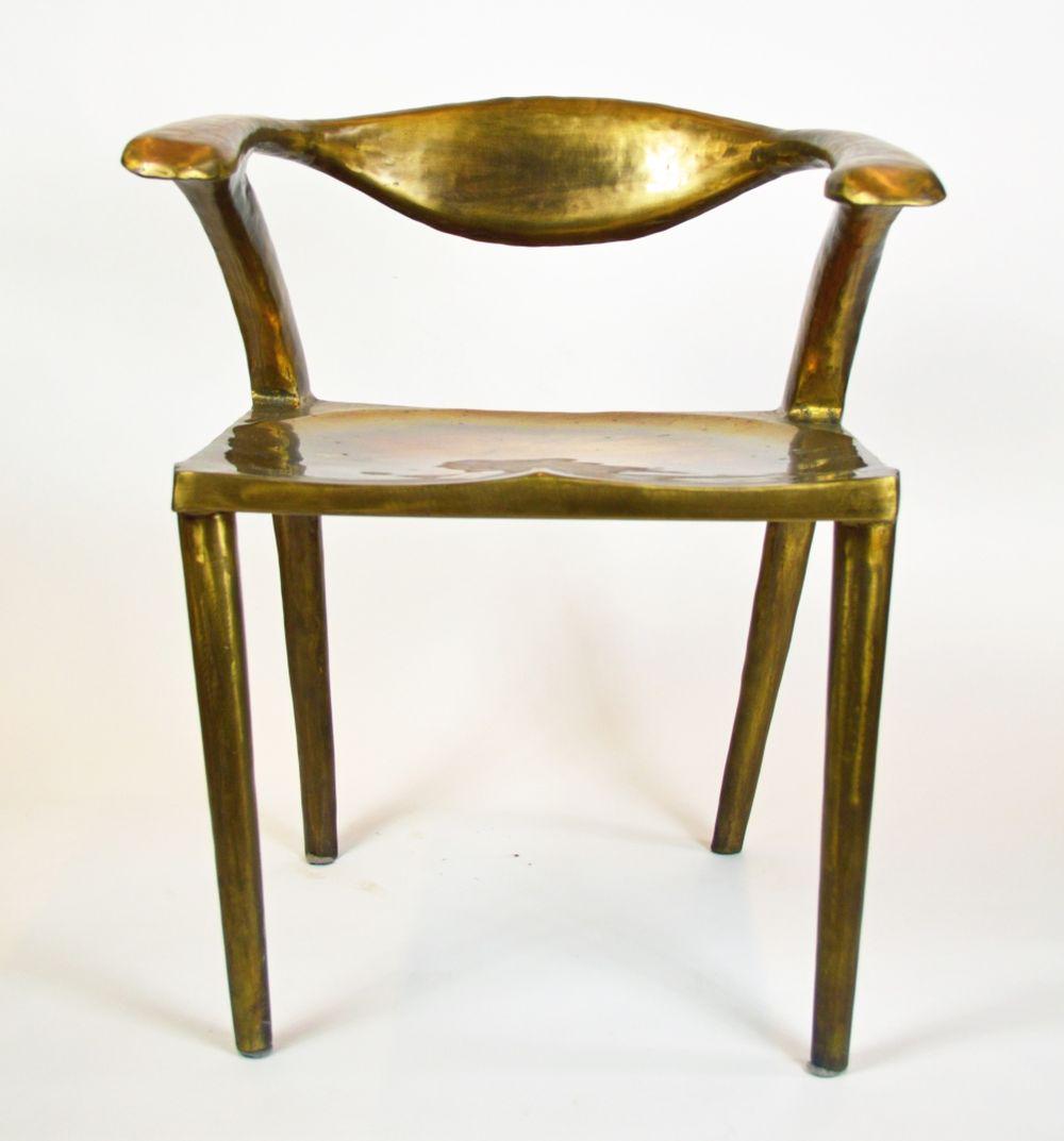 KASHGAR ORGANIC MODERN BRONZE ARMCHAIR (1 of 10)