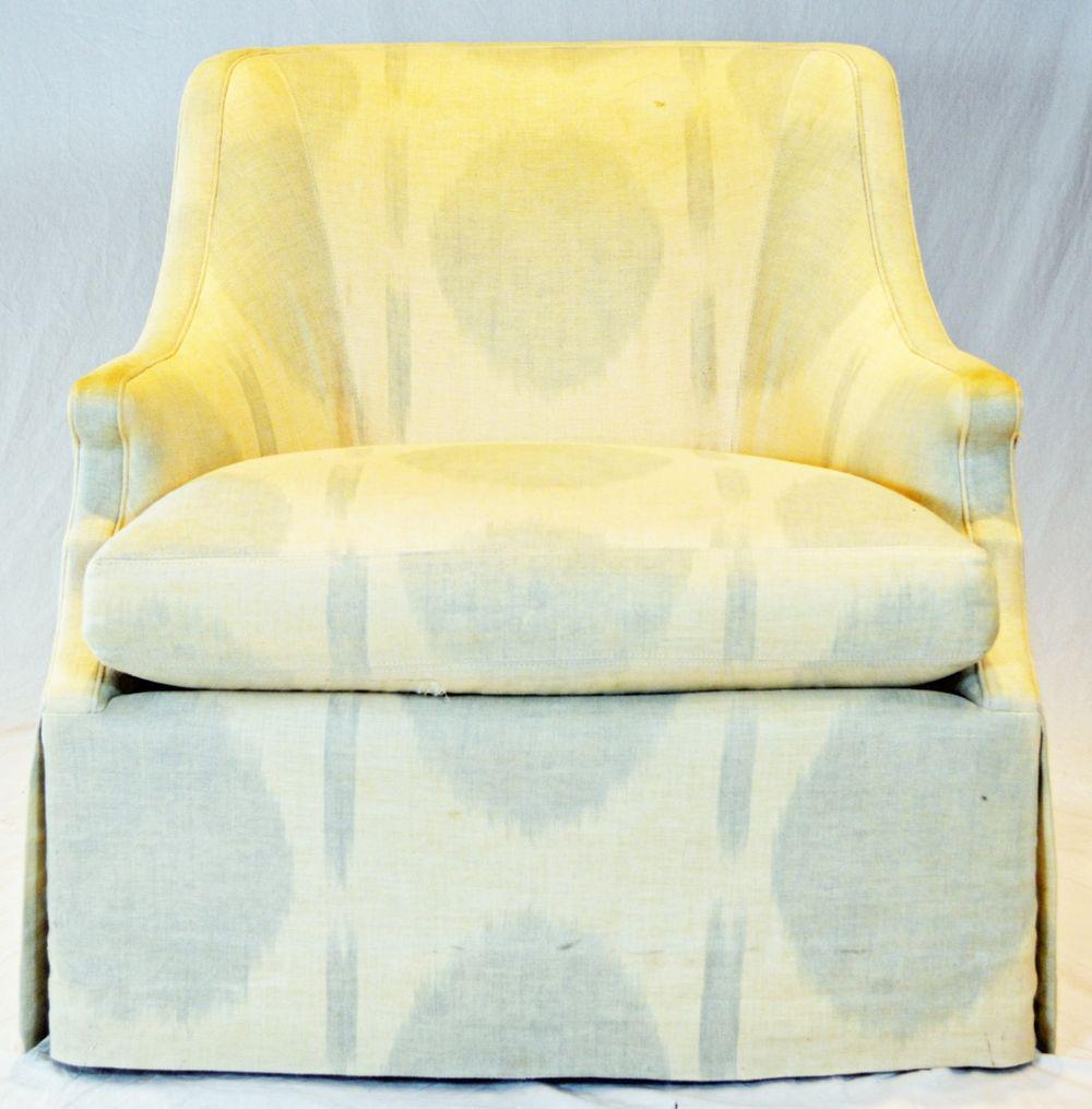 BAKER FURNITURE UPHOLSTERED ARM CHAIR (1 of 8)