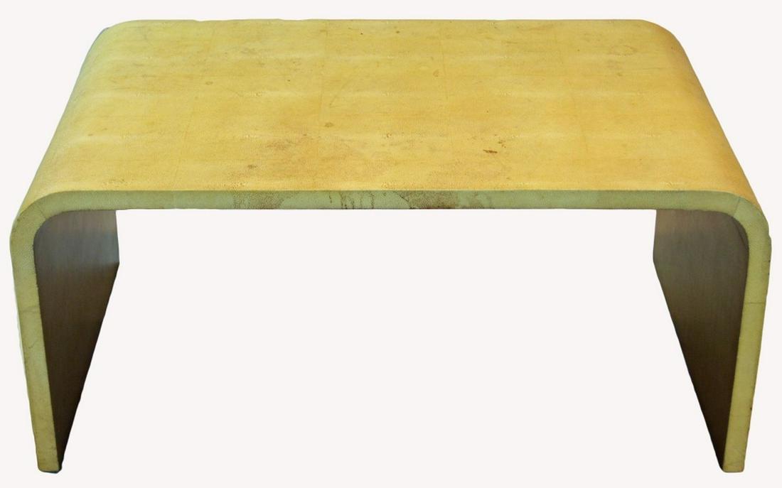 MODERN SHAGREEN WATERFALL CONSOLE / COFFEE TABLE (1 of 8)