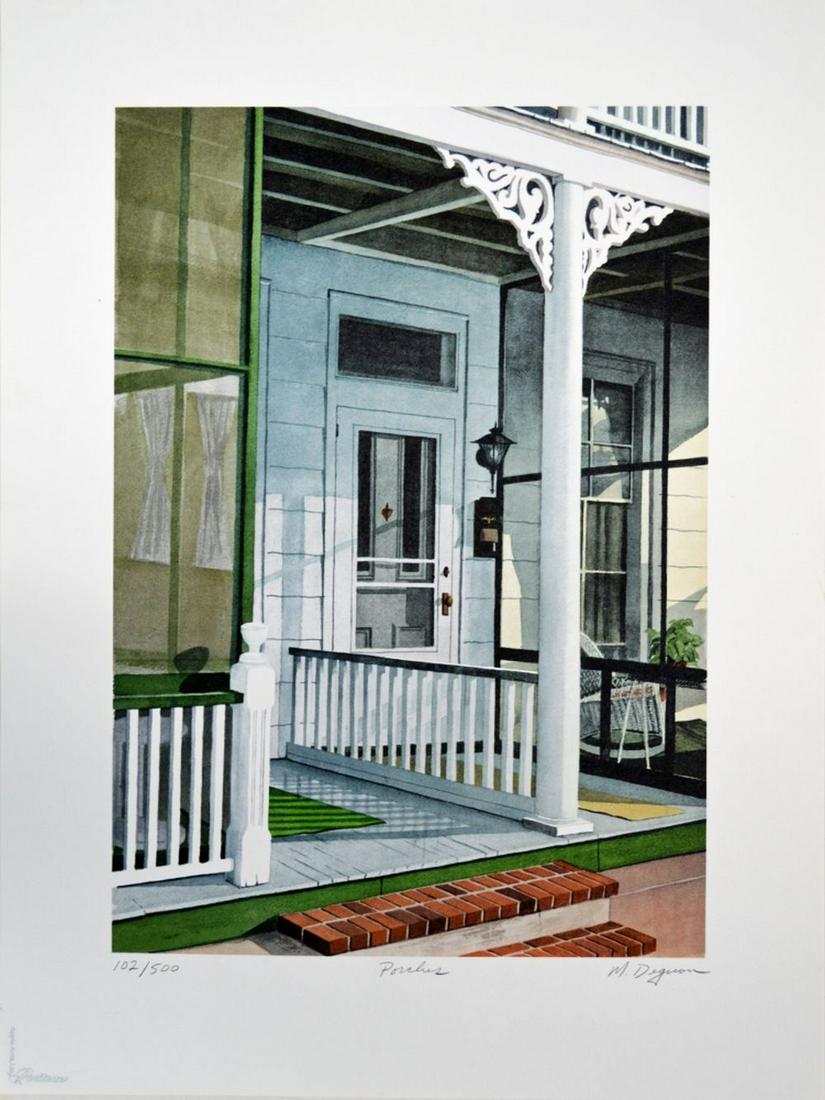 ARCHITECTURAL LITHOGRAPH SIGNED #D (1 of 10)