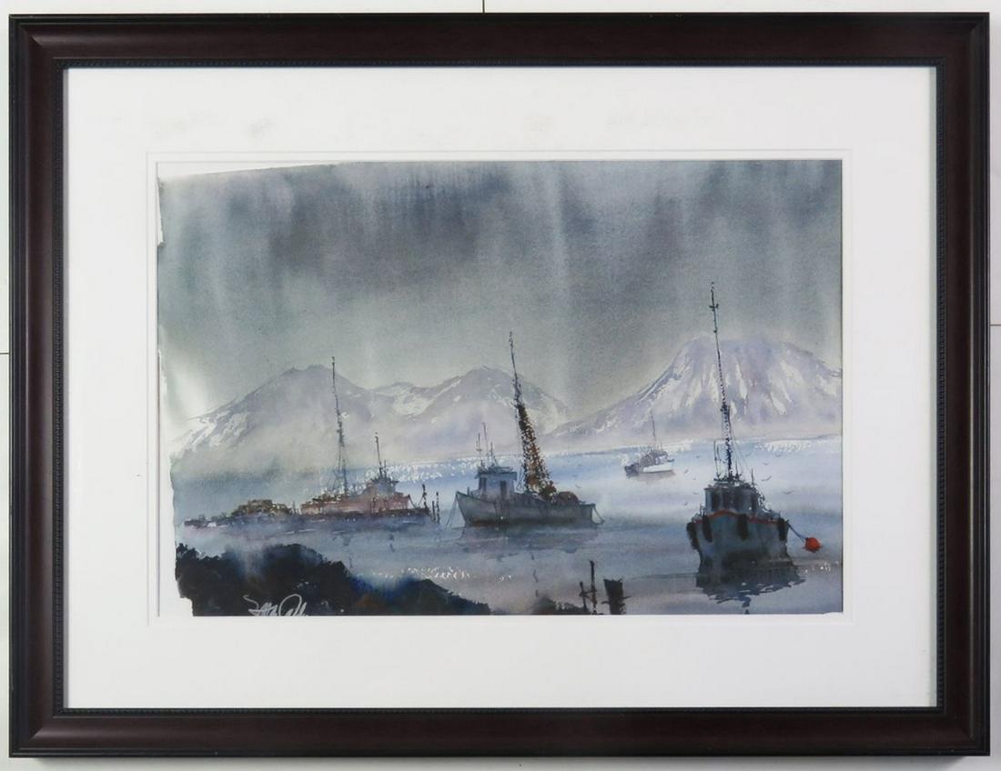 MICK MCANDREWS CONTEMP. MARITIME PAINTING SIGNED (1 of 6)