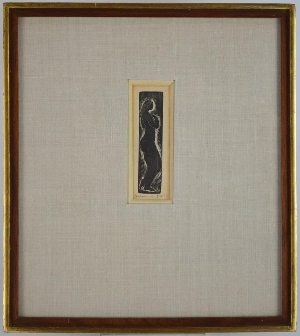 ISAMI DOI 1903-1965 WOOD ENGRAVING SIGNED (1 of 3)