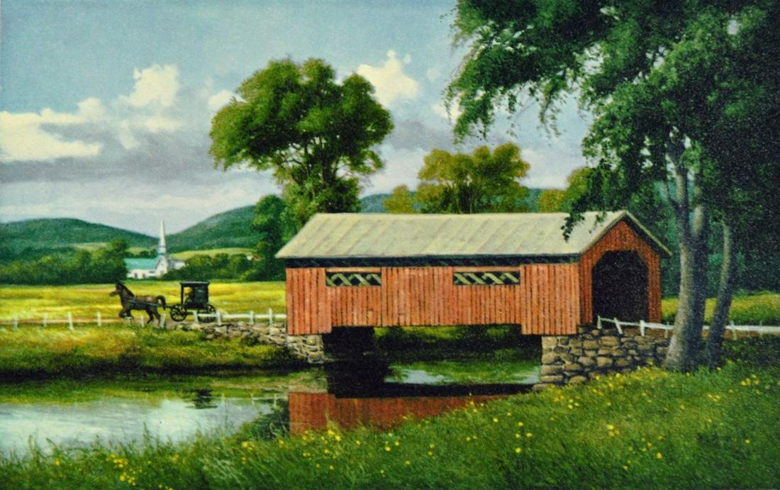 GERALD LUBECK (NJ/VT 1942-2019) LITHOGRAPH SIGNED (1 of 10)