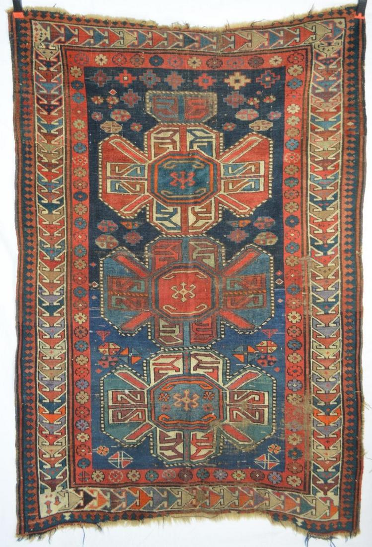 ANTIQUE CAUCASIAN / KURDISH CARPET RUG (1 of 10)