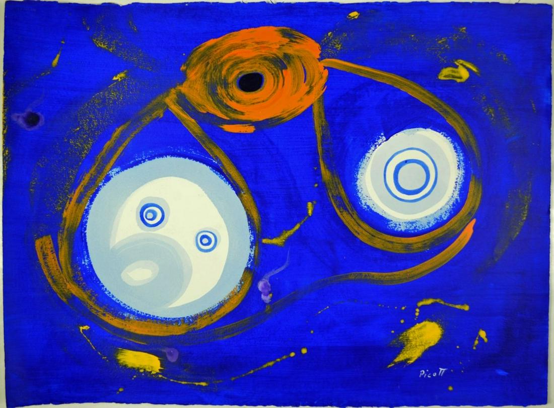 MODERN ABSTRACT PAINTING SIGNED (1 of 8)