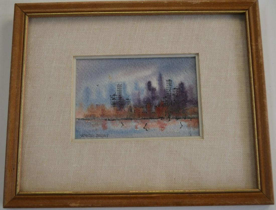 NY CITY VIEW MODERNIST PAINTING (1 of 8)