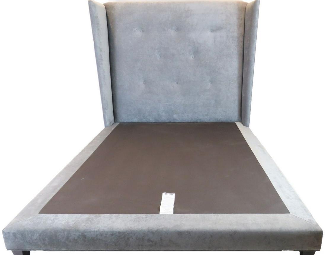 NATHAN ANTHONY TUFTED VELVET QUEEN BED (1 of 6)