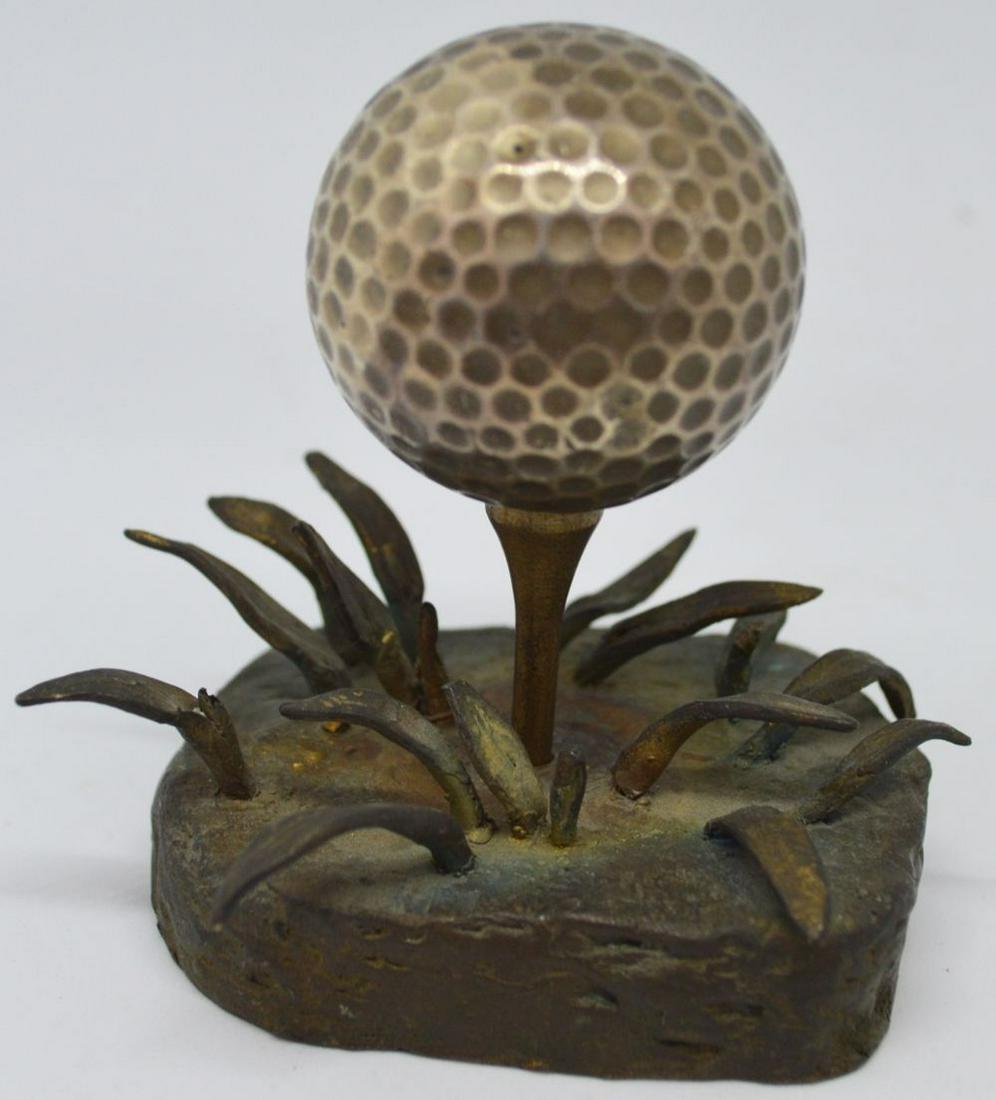 DICK POLICH B 1932 BRONZE TEE IT UP GOLF SCULPTURE (1 of 6)