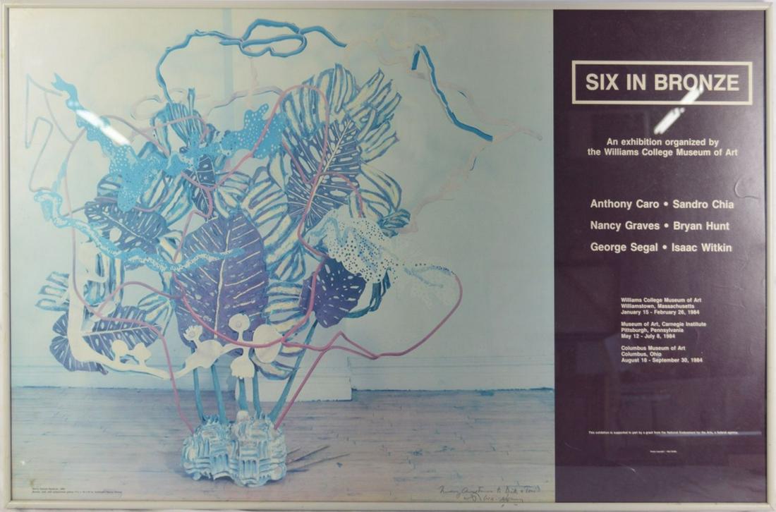 EXHIBITION POSTER SIGNED SIX N BRONZE NANCY GRAVES (1 of 7)