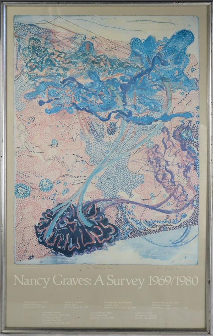 NANCY GRAVES SIGNED EXHIBITION POSTER (1 of 10)