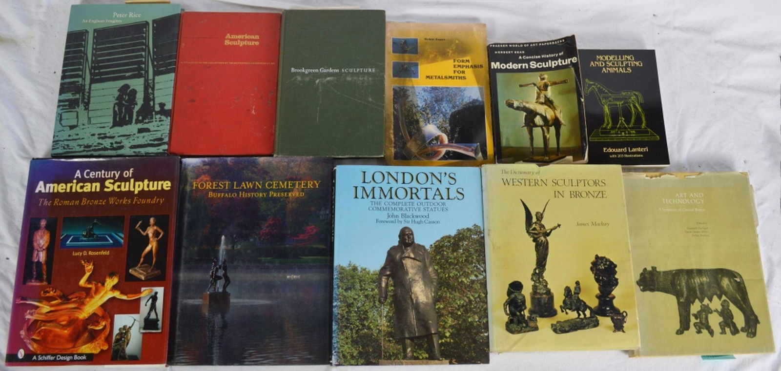 LOT OF SCULPTURE & FINE ART REFERENCE BOOKS (1 of 6)