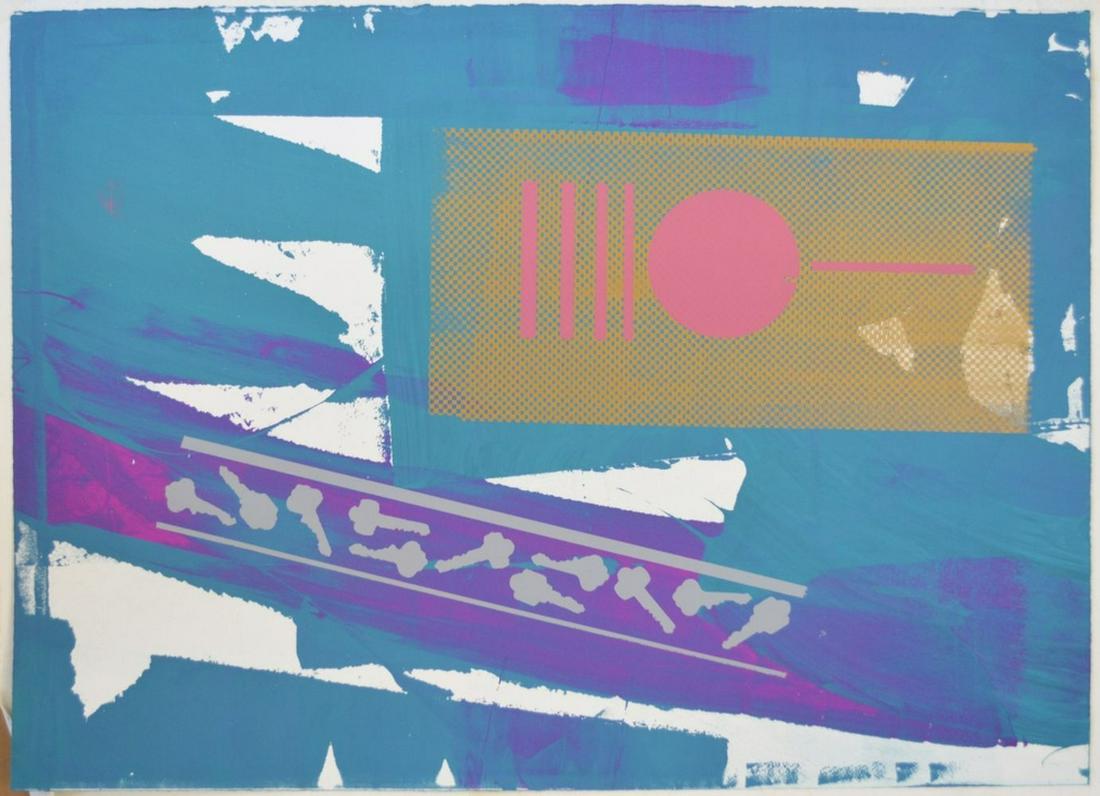 POSTMODERN ABSTRACT COLORFIELD PAINTING (1 of 4)