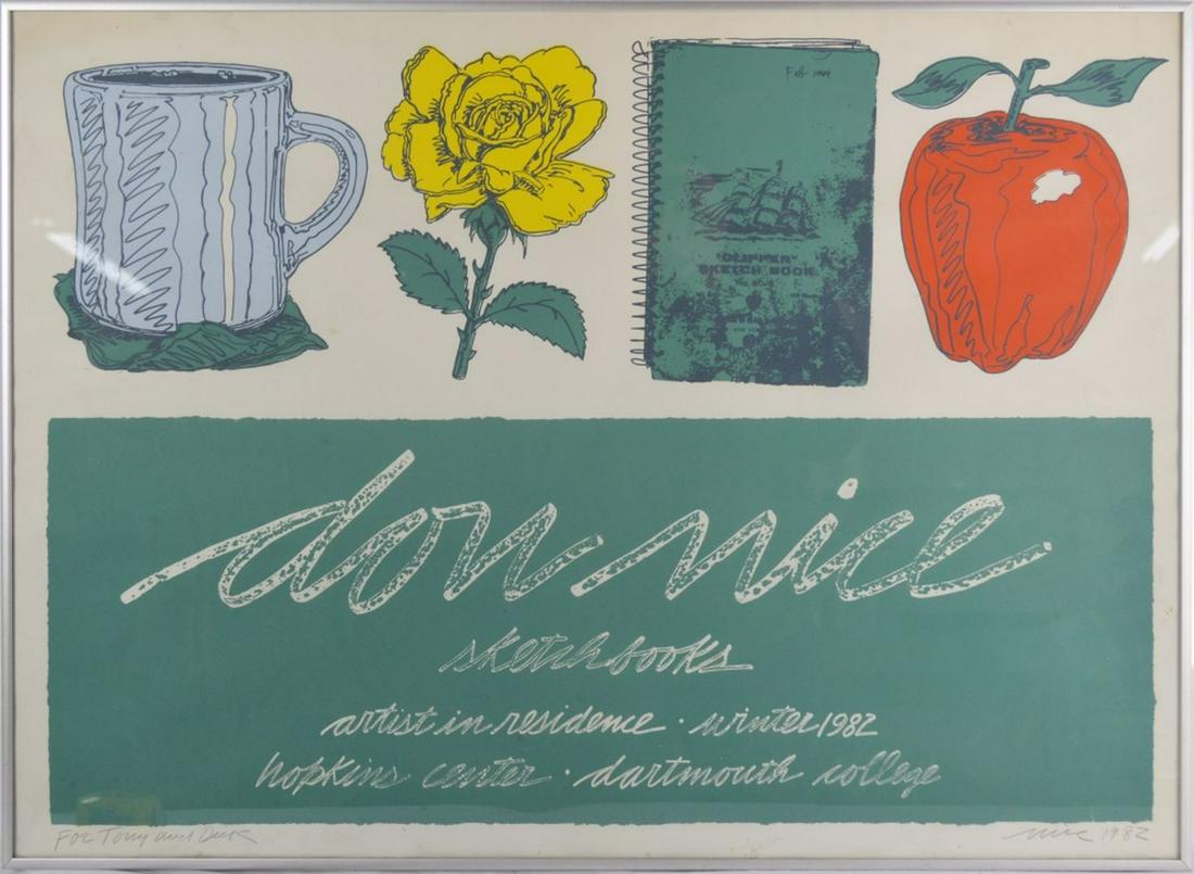 DON NICE 1932-2019 SIGNED EXHIBITION POSTER (1 of 8)