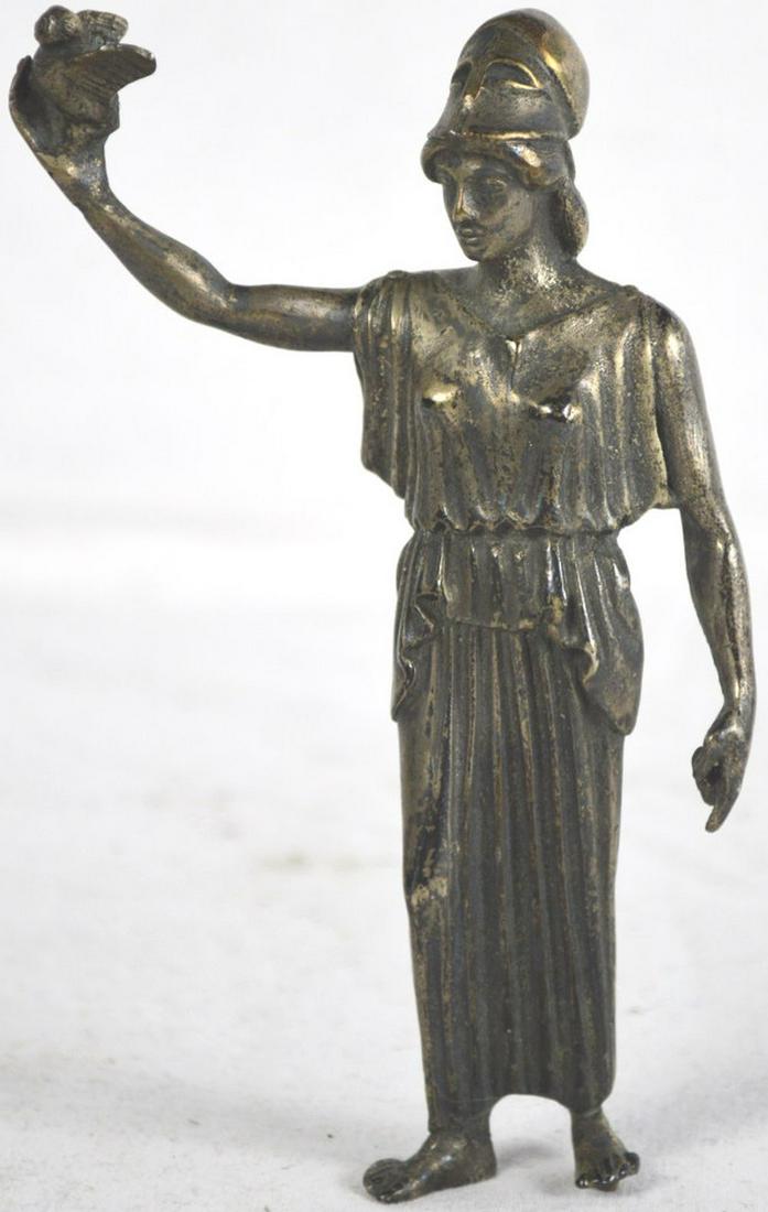 GODDESS ATHENA SCULPTURE STERLING SILVER MMA (1 of 6)