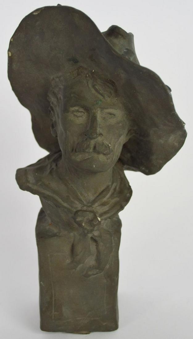 AFTER FREDERICK REMINGTON BRONZE SCULPTURE SIGNED (1 of 9)