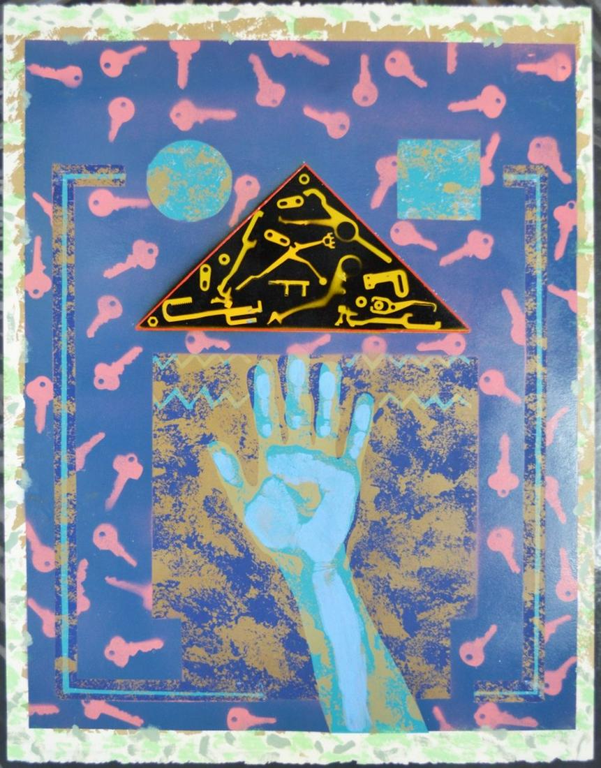 POSTMODERN GEOMETRIC ABSTRACT PAINTING (1 of 4)