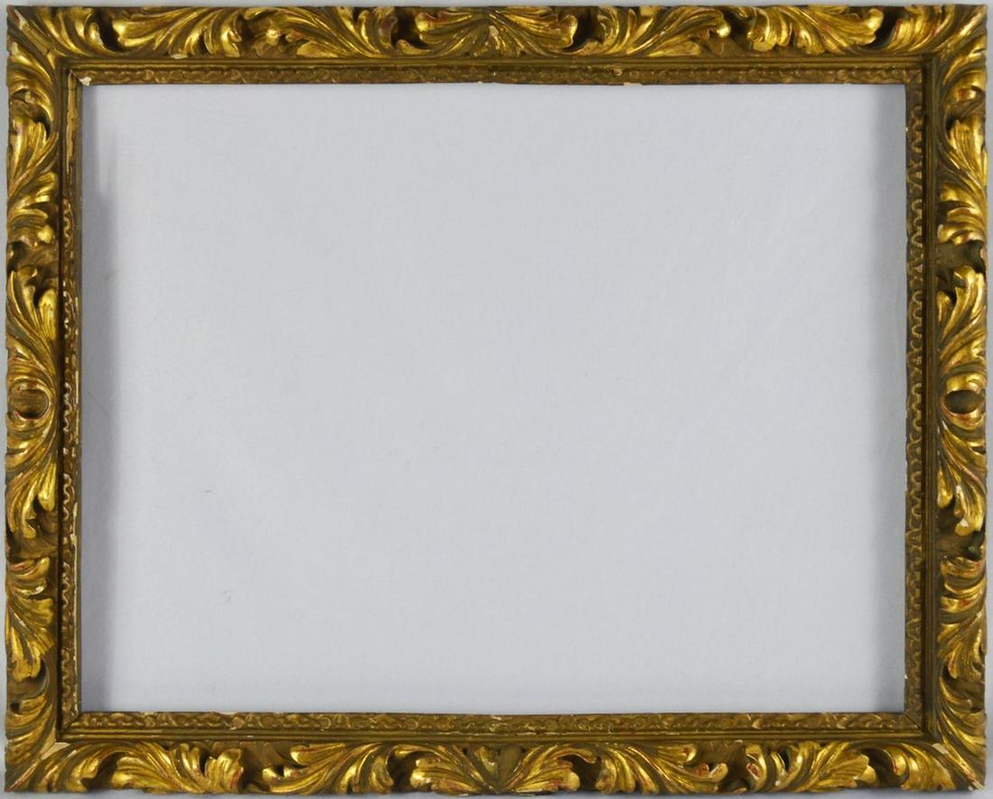 ANTIQUE CARVED & GILT PAINTING FRAME (1 of 4)