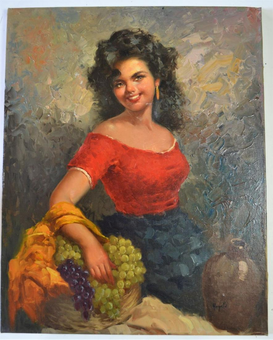 MID 20TH C PAINTING SIGNED (1 of 6)