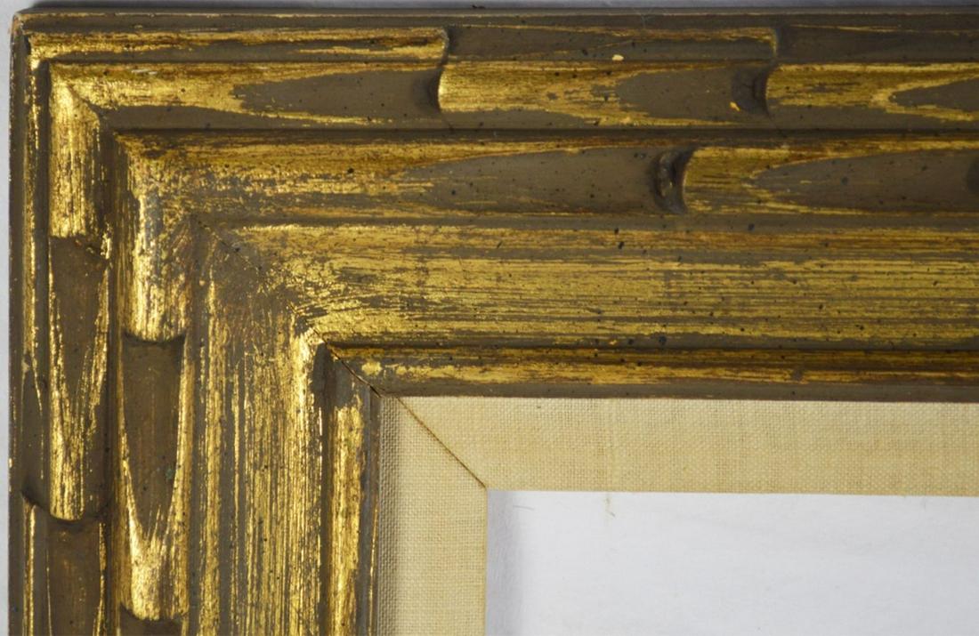 MID CENTURY MODERNIST CARVED & GILT PAINTING FRAME (1 of 4)