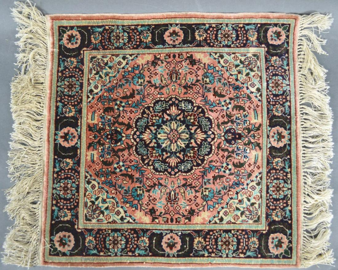 FINELY WOVEN SILK MAT / RUG (1 of 7)