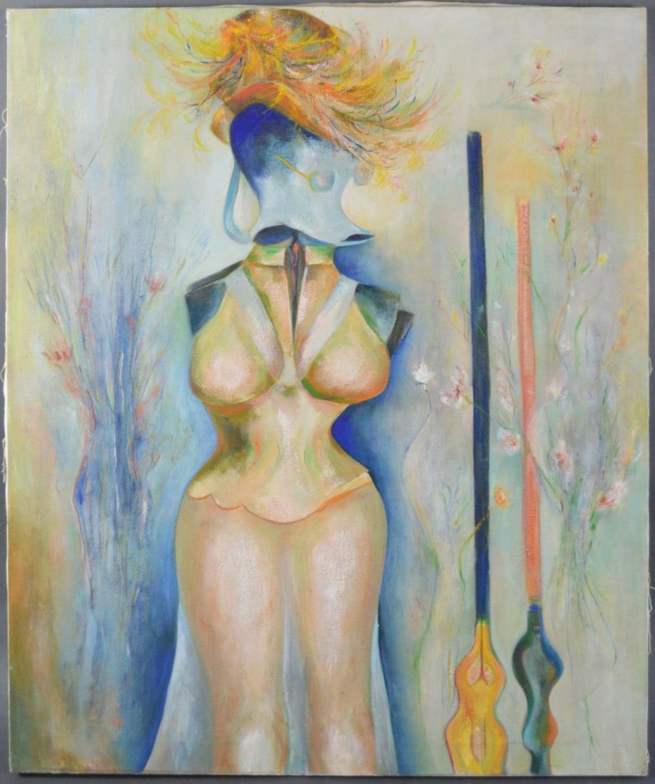 POST MODERN SURREAL ABSTRACT MANIKIN PAINTING (1 of 4)